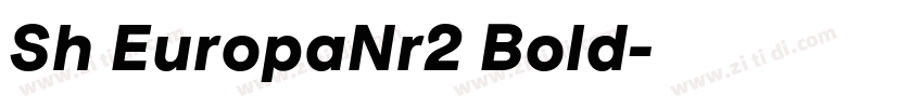 Sh EuropaNr2 Bold字体转换